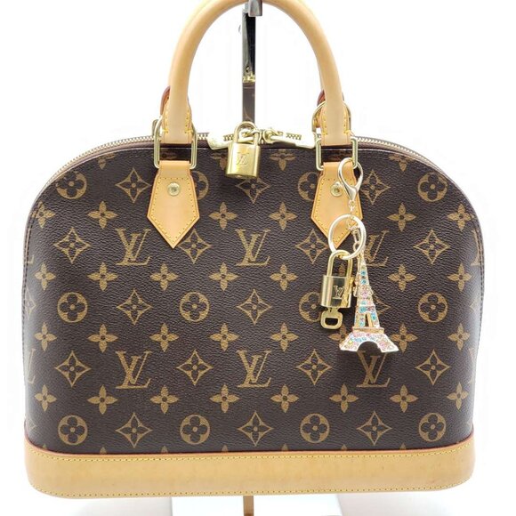 100% Auth Louis Vuitton Lock & Key with unbranded Bagcharm, Keycharm, Keychain - Picture 8 of 8